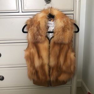 Valentino real fox fur vest, Small, Excellent